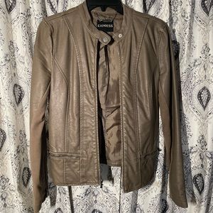 Express Faux Leather Moto Jacket  - women’s size small